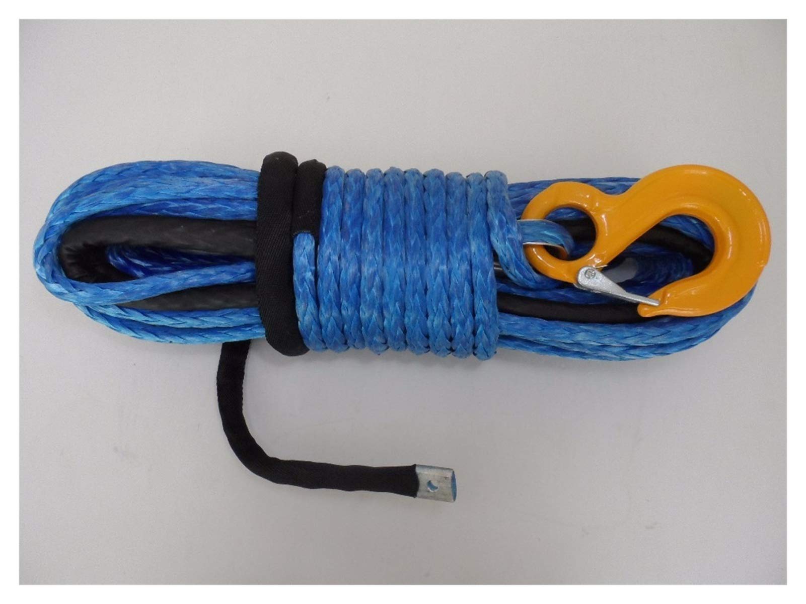 ATV Synthetic Winch Rope - 8mm x 30m Blue Heavy Duty Recovery Rope for Off-Road Vehicles, Jeeps & Trucks - Perfect for Off-Roading, Towing & Emergency Recovery
