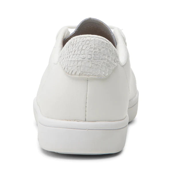 JANE Leather Runners - White Women's Fashion Sneakers for Casual Wear & Everyday Comfort