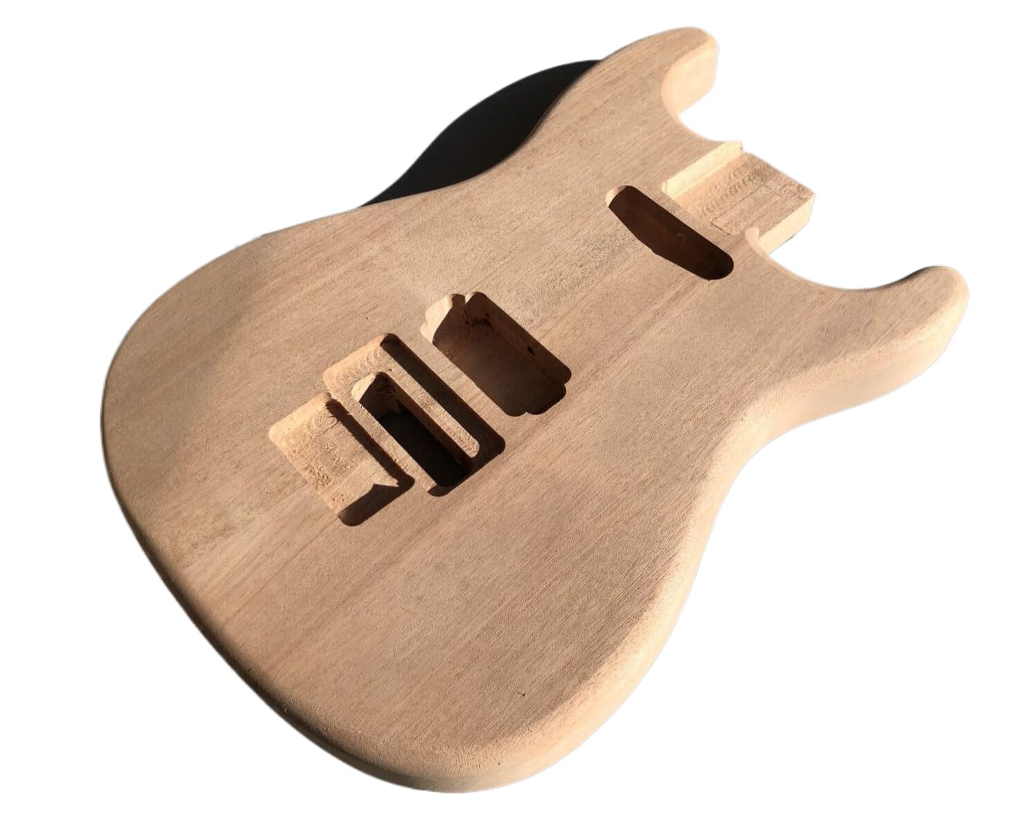 Unfinished Mahogany DIY Guitar Body for ST Style with Floyd Rose - Perfect for Custom Electric Guitar Builds and DIY Projects