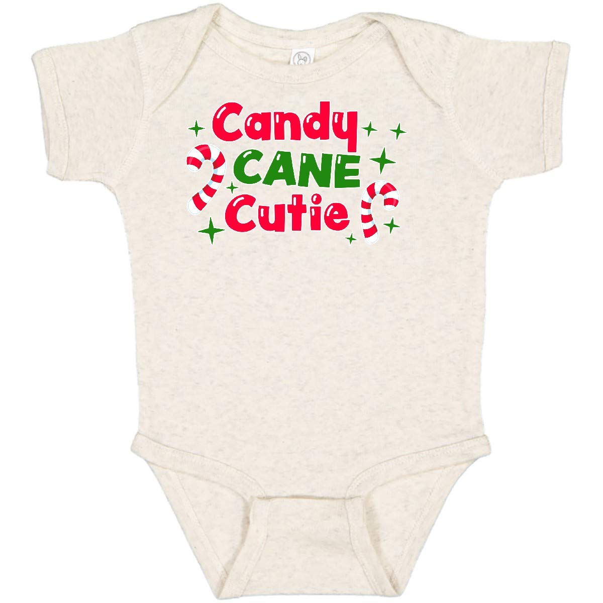Inktastic Christmas Candy Cane Cutie Baby Bodysuit - Adorable Holiday Outfit for Infants & Toddlers - Perfect for Christmas Photos, Family Gatherings & Festive Celebrations
