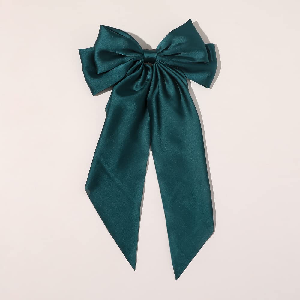 Elegant Large Silky Hair Bows for Women & Girls - 4PCS Set of Big Bowknot Hair Clips | Perfect for Parties, Weddings & Everyday Styling