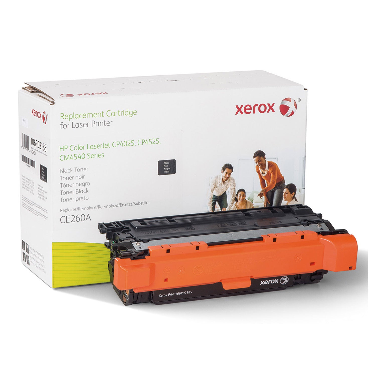 Original HP 106R02185 Black Toner Cartridge Replacement for HP CE260A (647A) - High Yield, Reliable Printing for Office & Home Use
