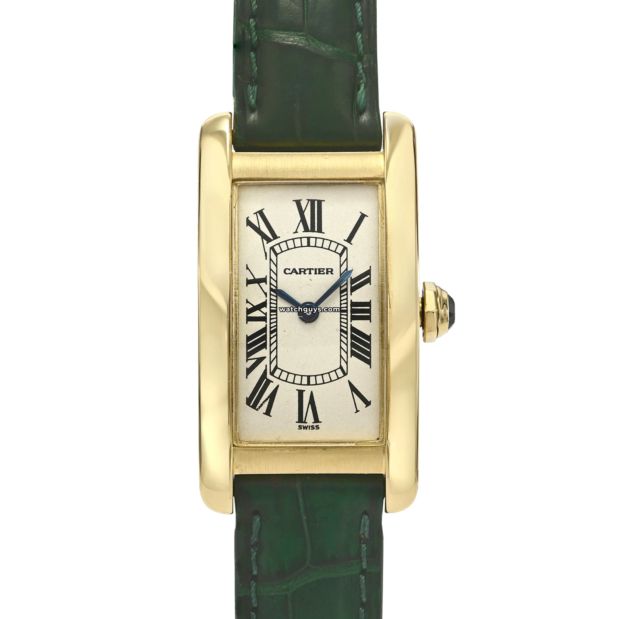 Cartier Tank Americaine 1710 Watch - Luxury Gold-Tone Stainless Steel Timepiece for Men & Women | Perfect for Business Meetings, Formal Events & Special Occasions
