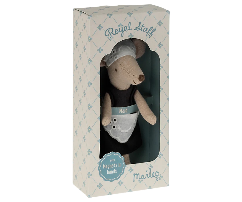 Maileg Maid Mouse - Adorable Handmade Mouse Doll for Kids | Perfect for Pretend Play, Nursery Decor & Gift Giving