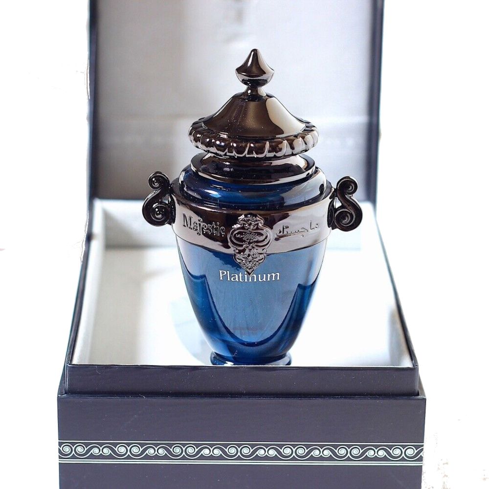 Majestic Platinum Eau De Parfum 100ml for Men - Luxury Long Lasting Fragrance for Date Night, Special Occasions & Daily Wear