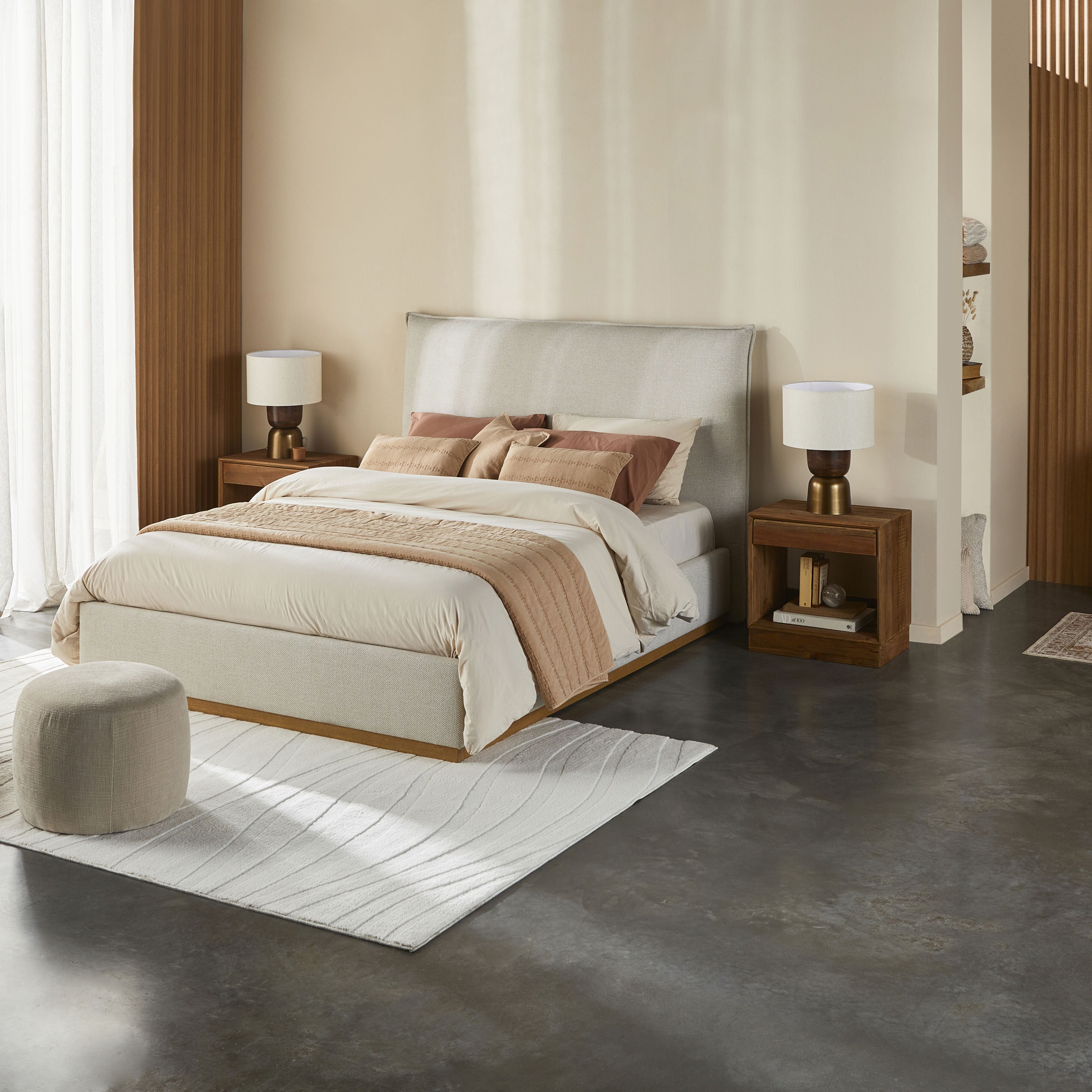 Avalonia Queen Size Bed with Gas Lift Storage - Modern Platform Bed Frame for Bedroom, Guest Room & Small Spaces