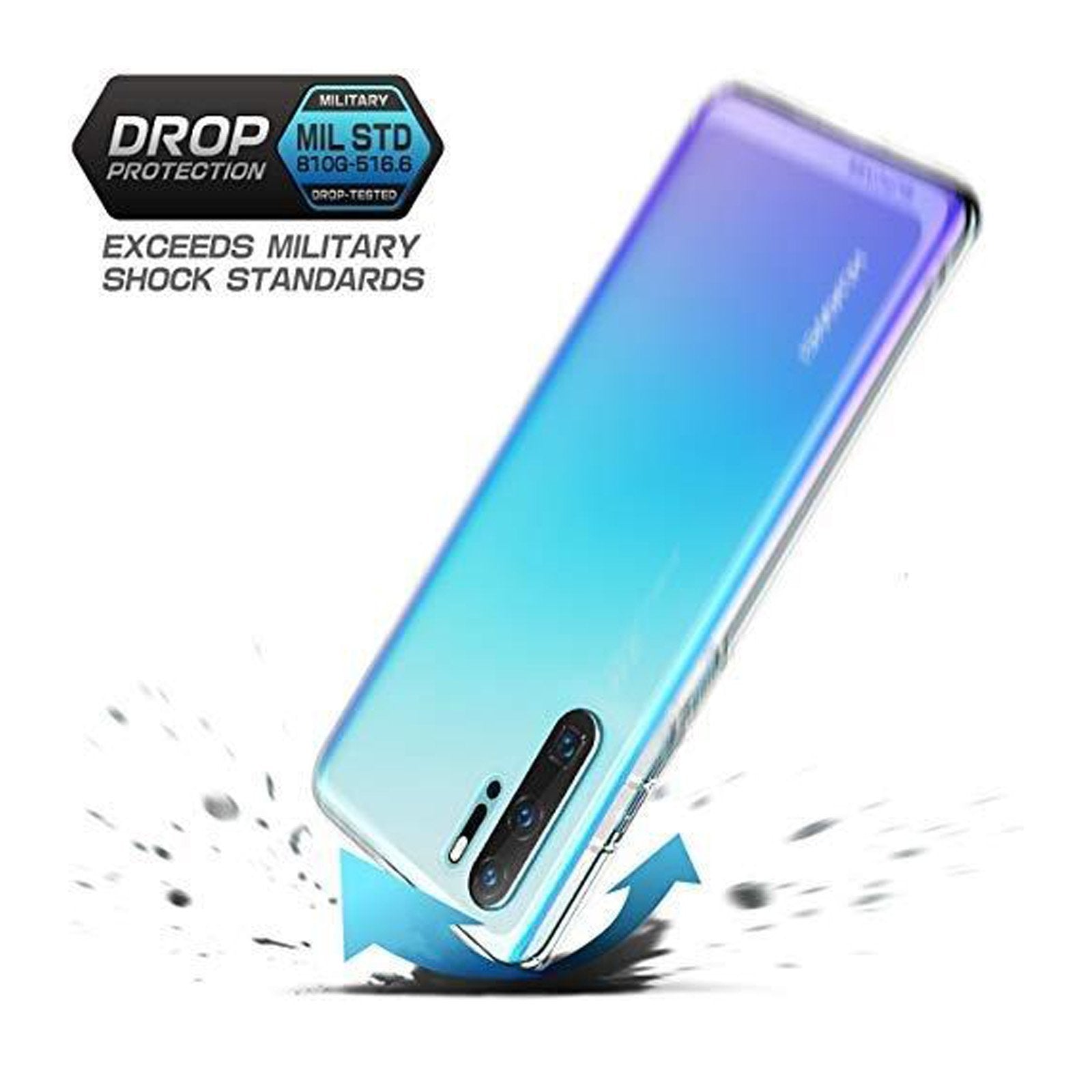 Huawei P30 Pro Case - Unicorn Beetle Style Slim Clear Protective Cover | Shockproof & Scratch Resistant | Perfect for Daily Use, Travel & Outdoor Activities