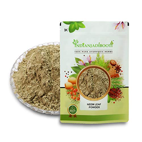 Organic Neem Leaves Powder (Azadirachta Indica) - 250g/8.8oz Pure Neem Patta Powder for Skin Care, Hair Growth & Natural Remedies - Indian JadiBooti Herbal Supplement for Detox, Acne Treatment & Ayurvedic Wellness