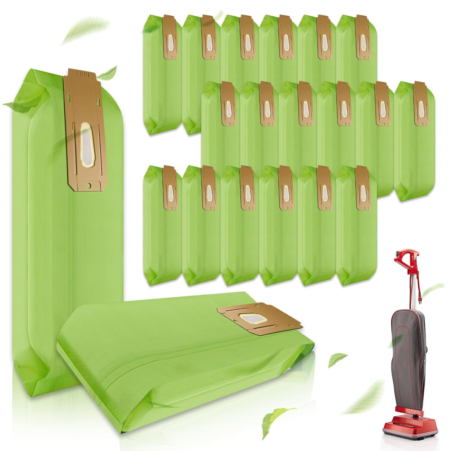 20-Pack Oreck XL Vacuum Cleaner Bags Replacement - Compatible with Oreck Type CC Upright Vacuums, Oreck XL Commercial Models (CCPK8DW, CCPK8, AK1CC6A) - Ideal for Home Cleaning, Office Maintenance & Commercial Use