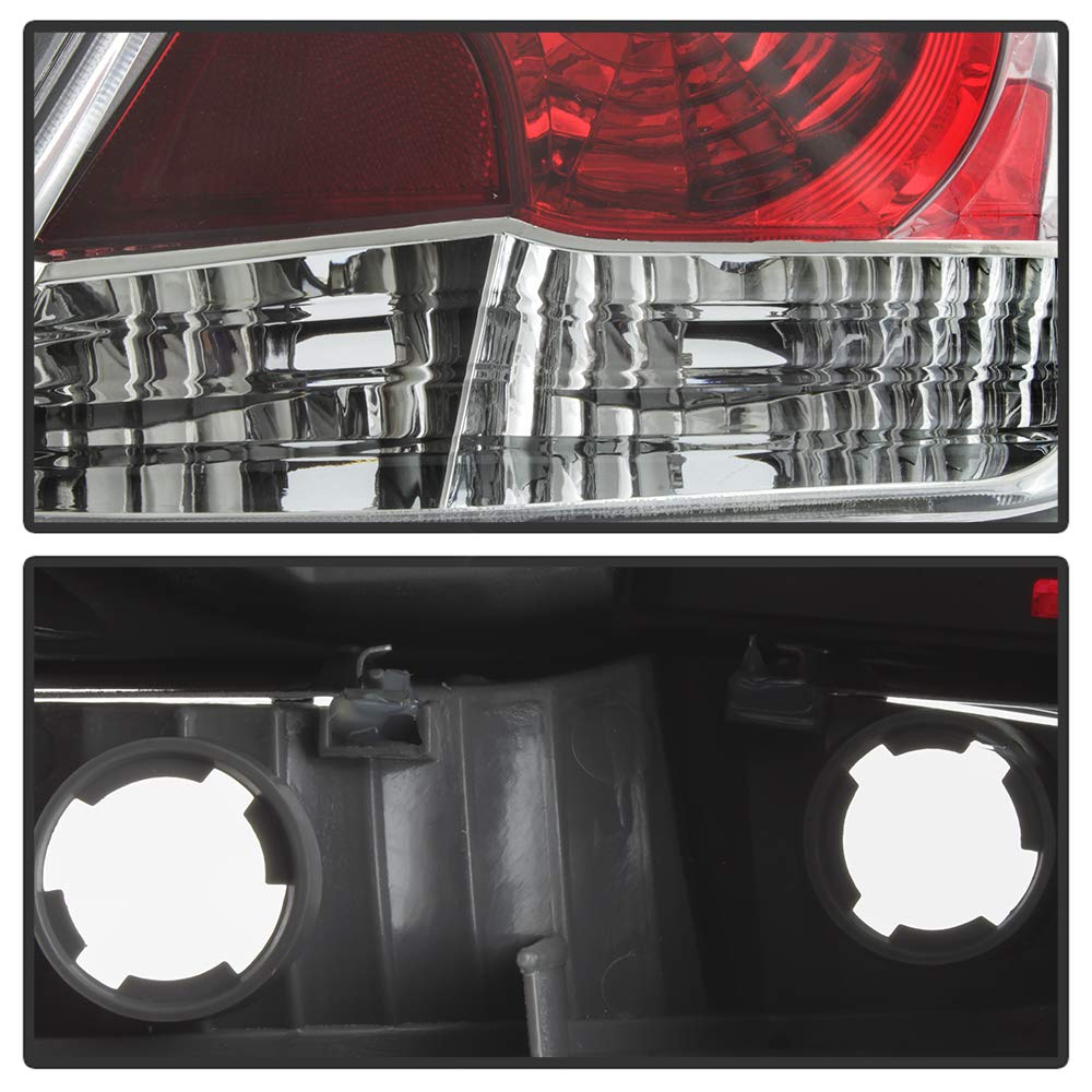 ACANII - OE Style Tail Lights Brake Lamps Replacement Pair for 2008-2012 Honda Accord 4-Door Sedan (Driver & Passenger Side) - Perfect for Night Driving & Enhanced Safety