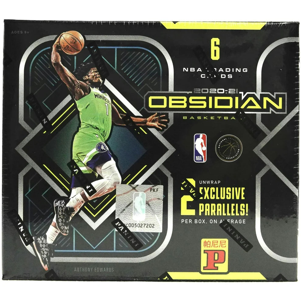2020-2021 Panini Obsidian Basketball Trading Cards Box - Exclusive Asia Tmall Edition | Collectible NBA Cards for Fans & Investors | Perfect for Gifts, Collections, and Sports Memorabilia Displays
