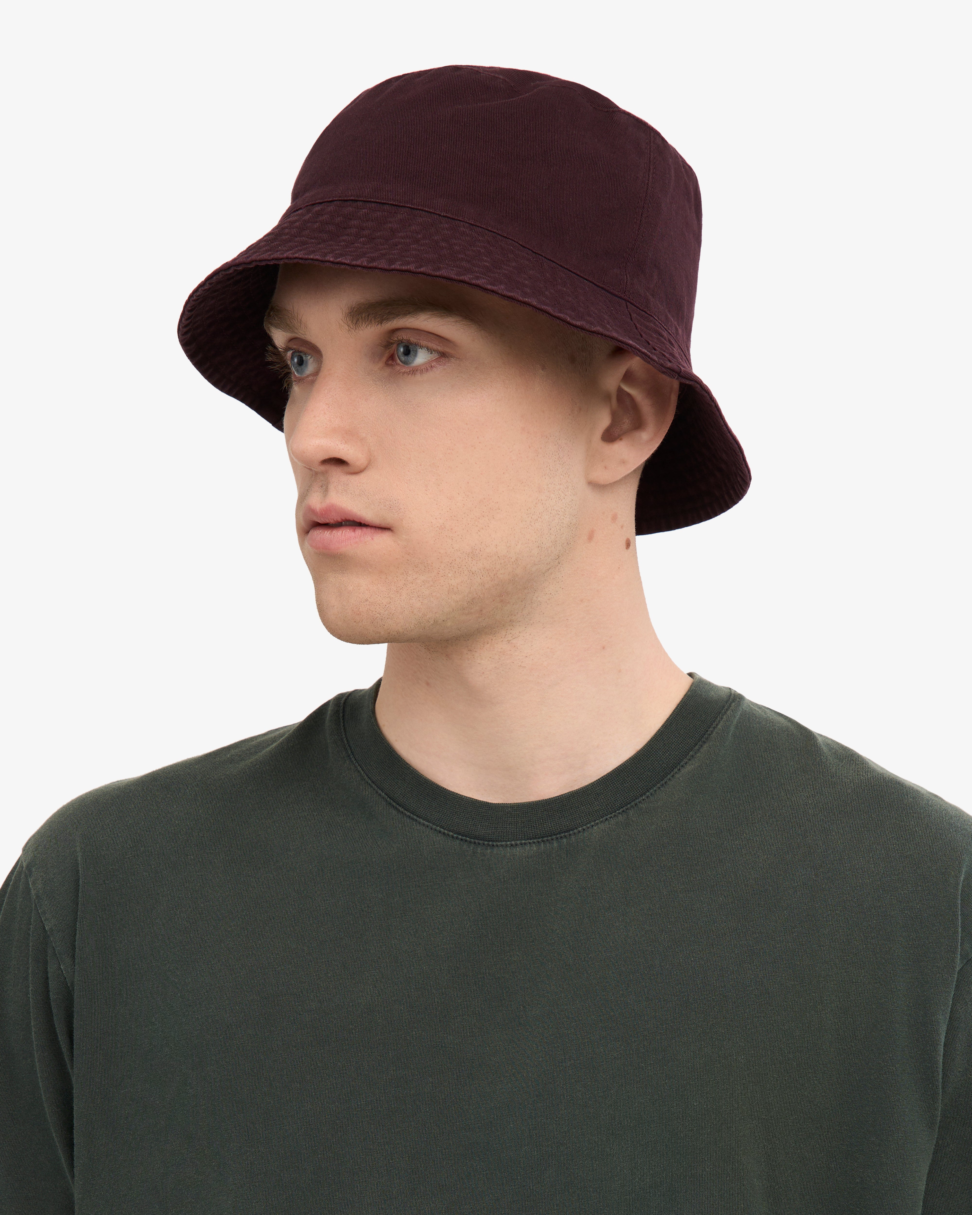 Organic Cotton Bucket Hat for Women - Soft Faded Pink Sun Hat for Outdoor, Beach & Summer Activities