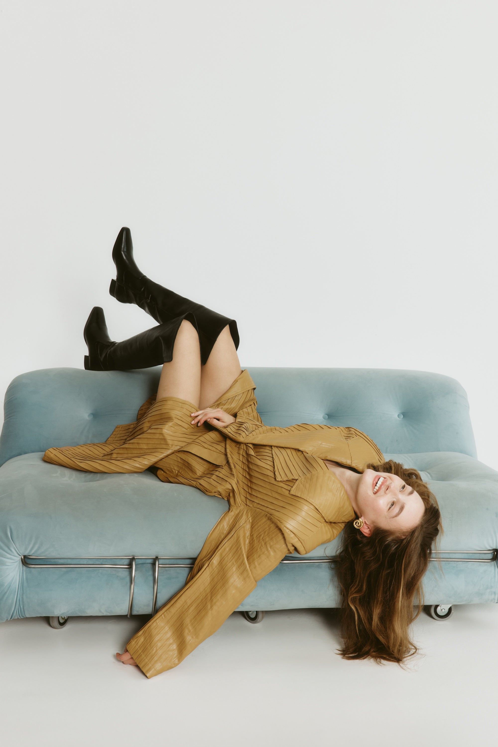 Camden Thigh High Boots for Women - Black Leather Over The Knee Boots | Stylish & Comfortable for Fall, Winter & Party Outfits