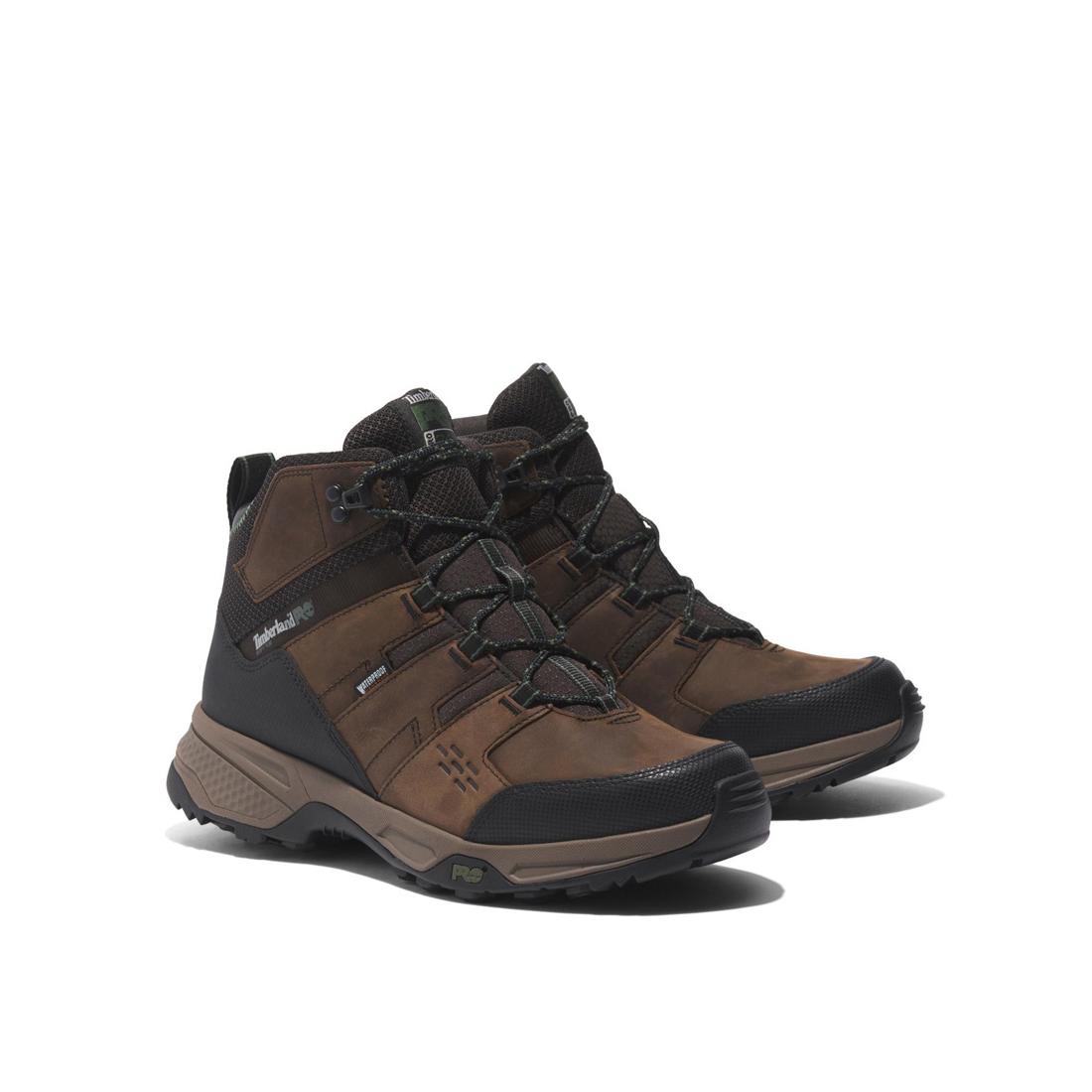Switchback Lt 6 Inch Soft Toe Waterproof Work Boots for Men - Brown/Tan - Durable & Comfortable for Outdoor, Hiking & Construction