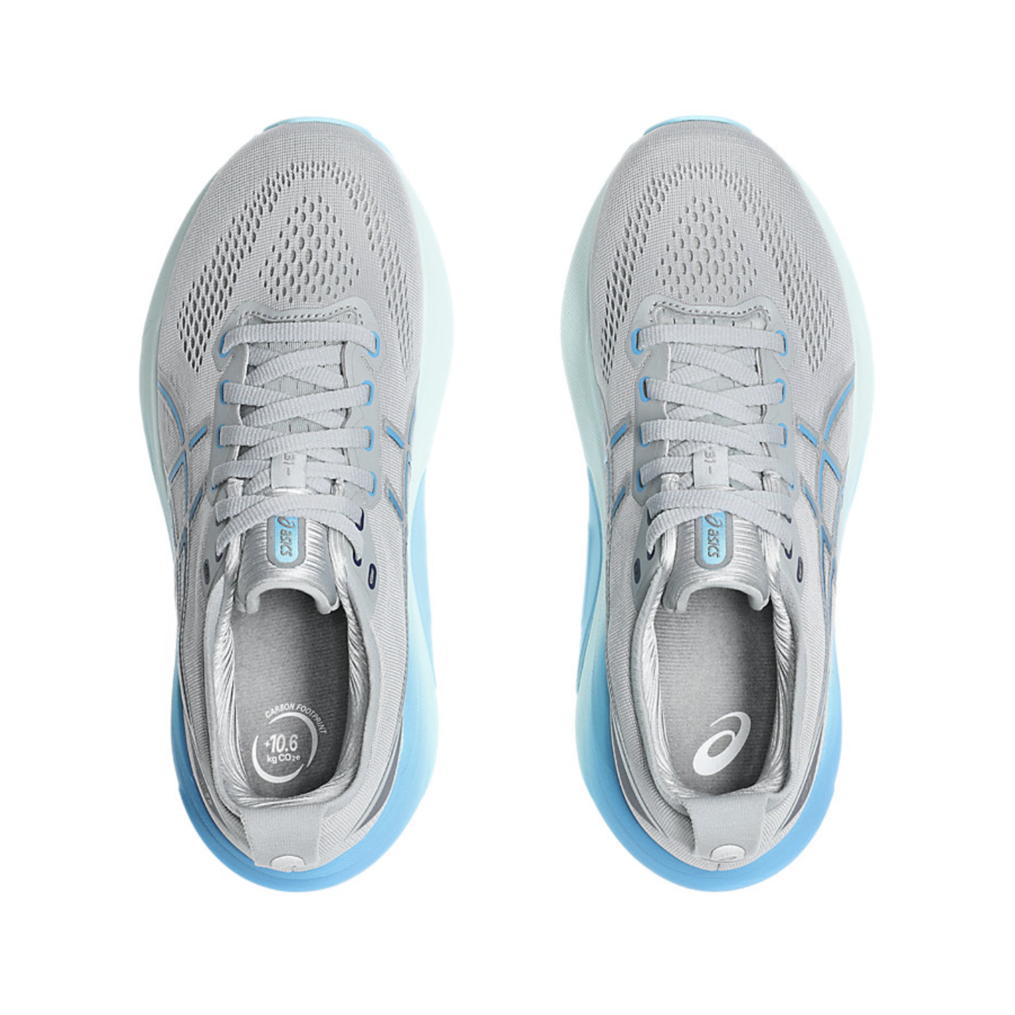 ASICS Women's Gel Kayano 31 Running Shoes - Piedmont Grey/Digital Aqua (B Width) | Stability & Cushion for Road Running, Jogging, Gym Workouts