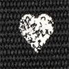 Drewe Keychain - Black & Natural Heart C Pinstripe Design for Keys, Bags & Gifts | Stylish & Durable Accessory for Everyday Use