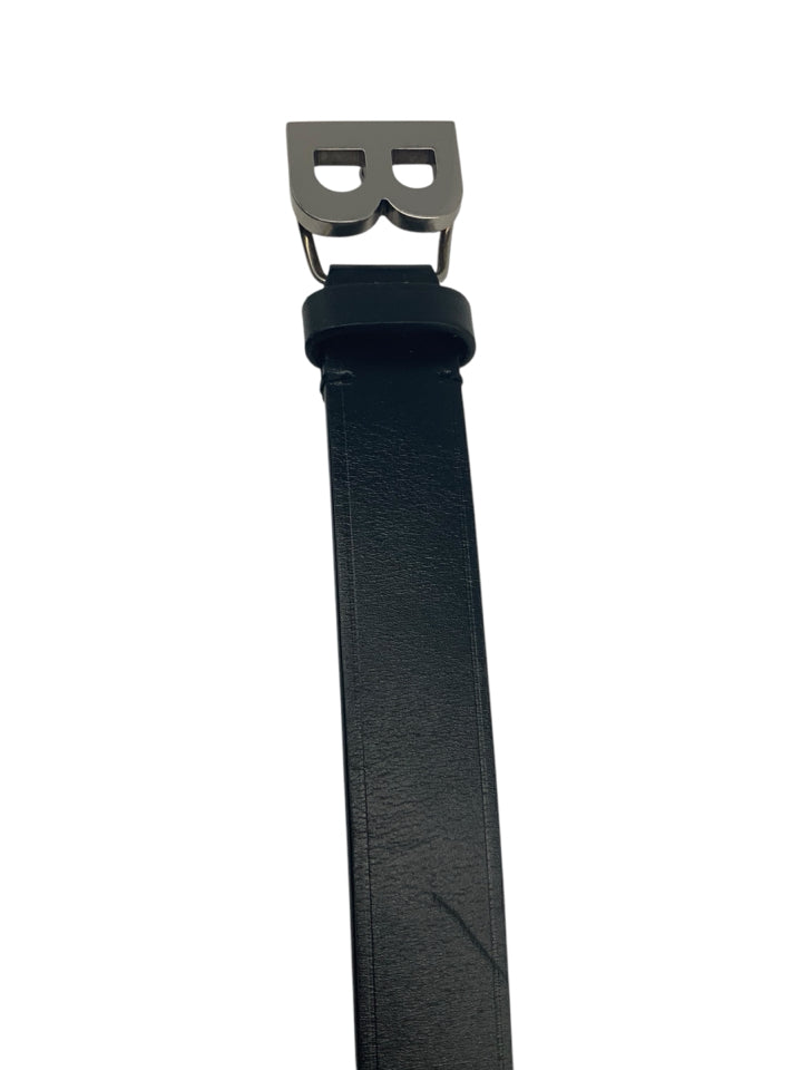 Balenciaga B Buckle Slim Belt for Women - Size 80 (US 32) - Stylish Designer Accessory for Jeans, Dresses & Office Wear