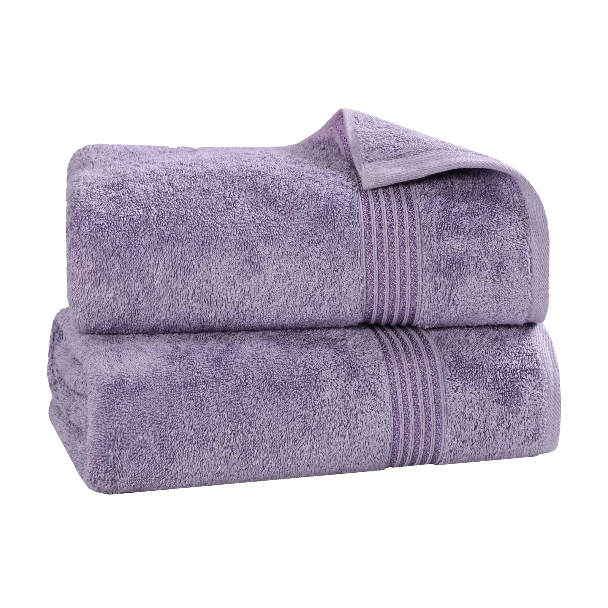 Premium Egyptian Cotton Bath Towel Set of 2 - Ultra Soft & Highly Absorbent Luxury Bath Sheets for Spa, Hotel & Home Use - 100% Heritage Cotton (White)