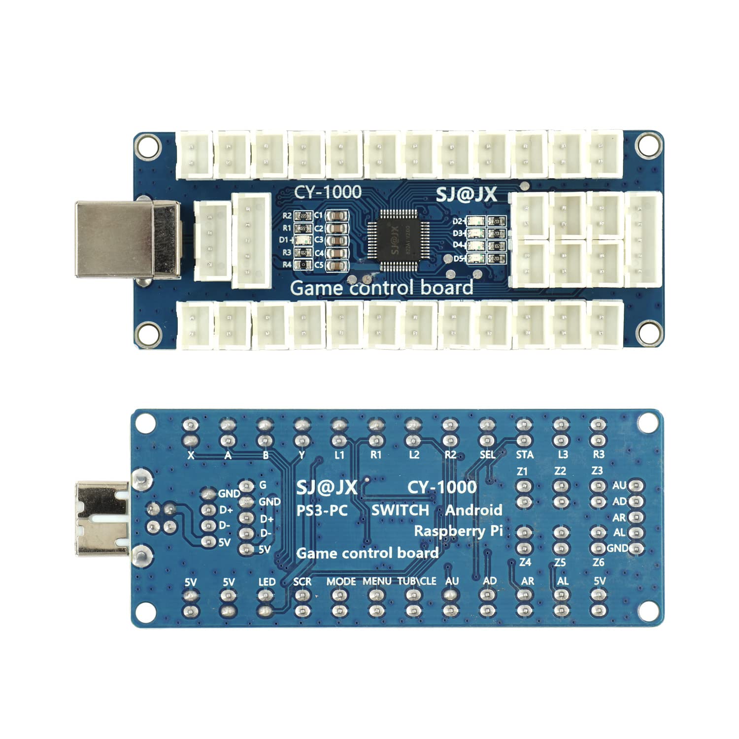 Zero Delay USB Gamepad Encoder for Switch/PC/PS3 - Arcade Joystick Controller