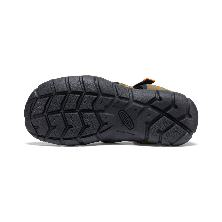 Seacamp II CNX Big Kids' Water Shoes - Dark Olive/Gold Flame for Beach, Pool & Outdoor Adventures