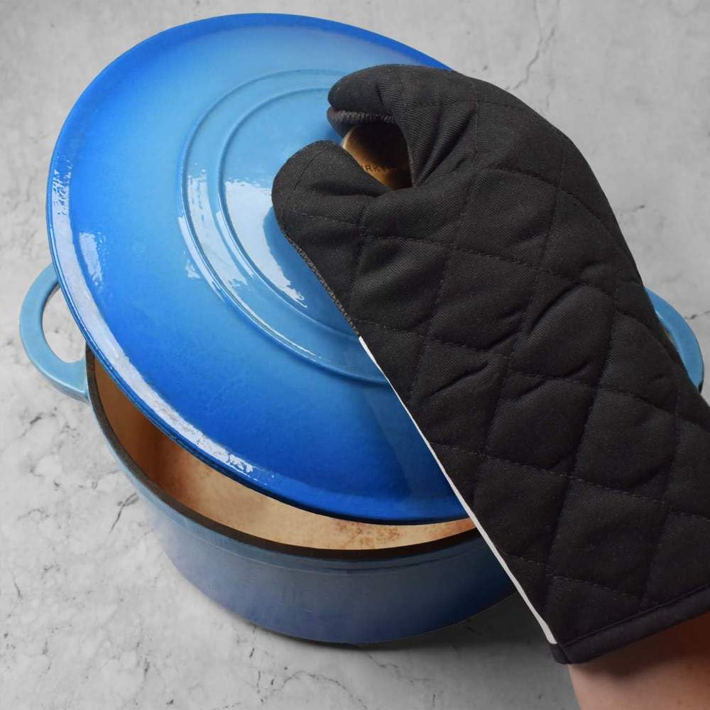 Azeeda Heat-Resistant Oven Glove & Mitt Set - Hand Xray Design for Baking, Grilling & Cooking - Perfect for Kitchen, BBQ & Outdoor Use (OG00000967)