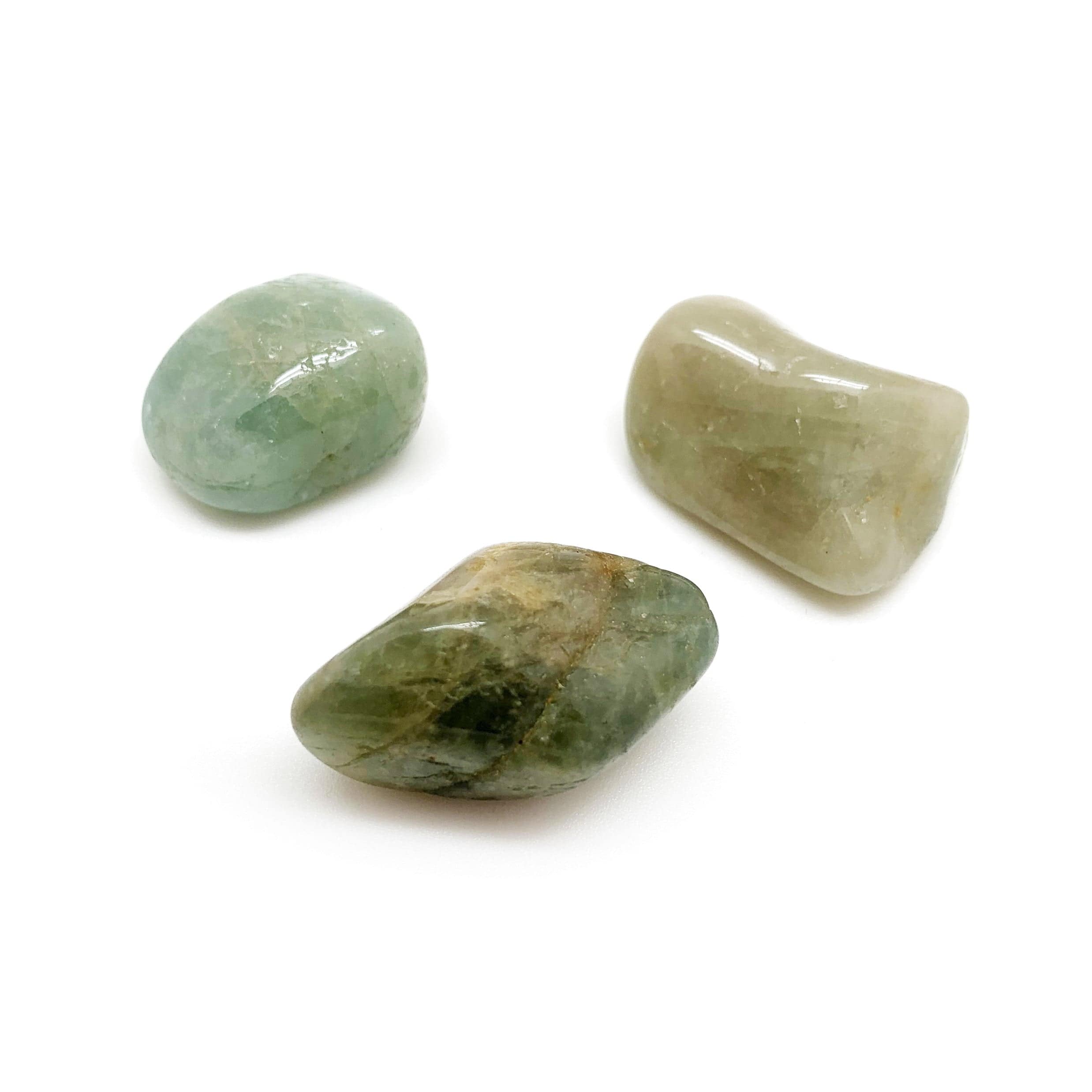 Beryl Green Tumbled Pocket Stone - Natural Healing Crystal for Hope & Positivity | Meditation, Stress Relief & Spiritual Growth