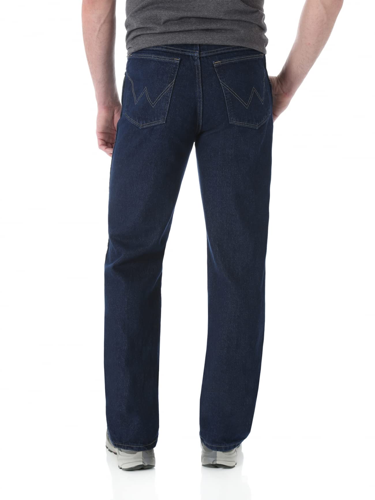 Wrangler Men's Rugged Wear Classic Fit Jeans - Durable Denim Pants for Work, Outdoor & Casual Wear | Comfortable Straight Leg Design for Everyday Use