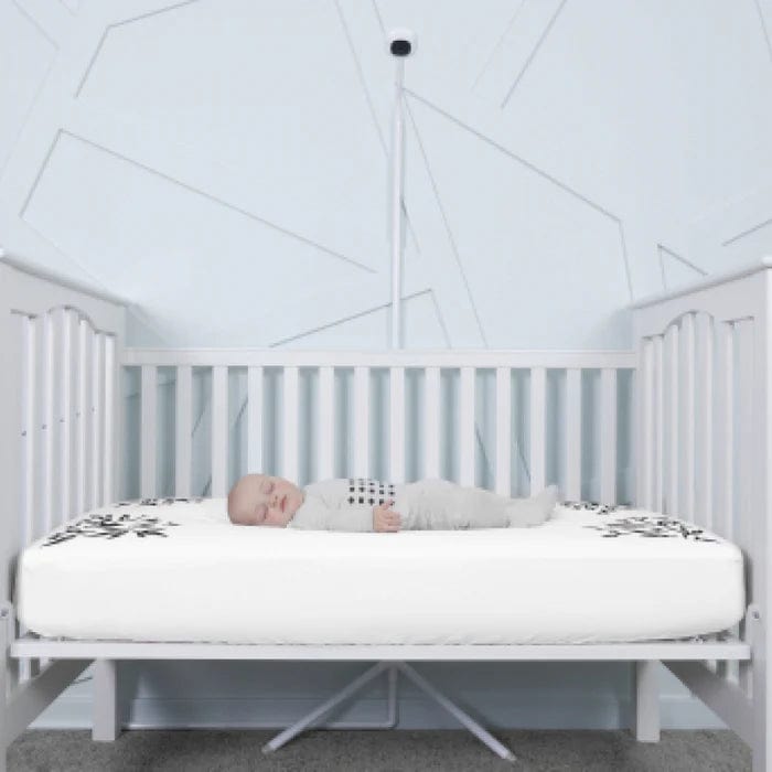 Nanit Smart Baby Crib Sheets - Soft, Breathable Grey Cotton for Safe & Comfortable Sleep | Perfect for Nursery, Daycare & Travel