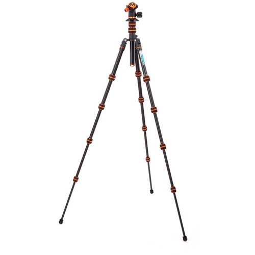 3 Legged Thing Punks Corey 2.0 Magnesium Alloy Tripod with AirHed Neo 2.0 Ball Head (Black) - Professional Camera Tripod for Travel, Photography & Videography