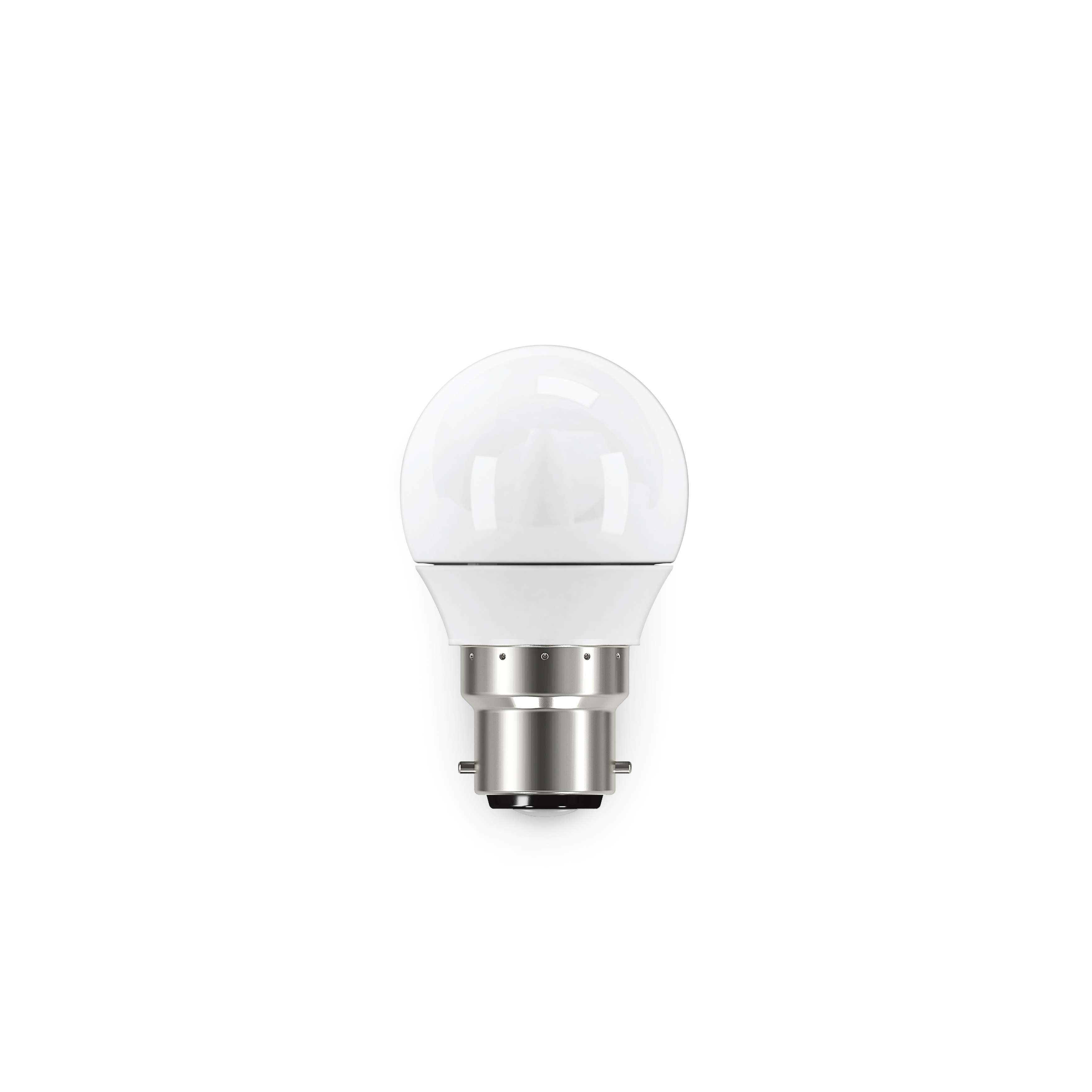 5W Bayonet (BC/B22) LED Bulb Warm White Round Dimmable Light - Perfect for Bedroom, Living Room, and Vintage Lamps