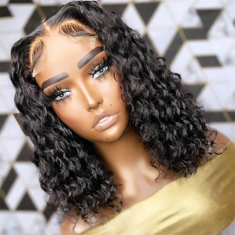 Buy 2 Human Hair Bob Wigs for $99 | 4x4 Lace Closure Curly & Straight Bob Wig Set | Perfect for Daily Wear, Parties & Cosplay