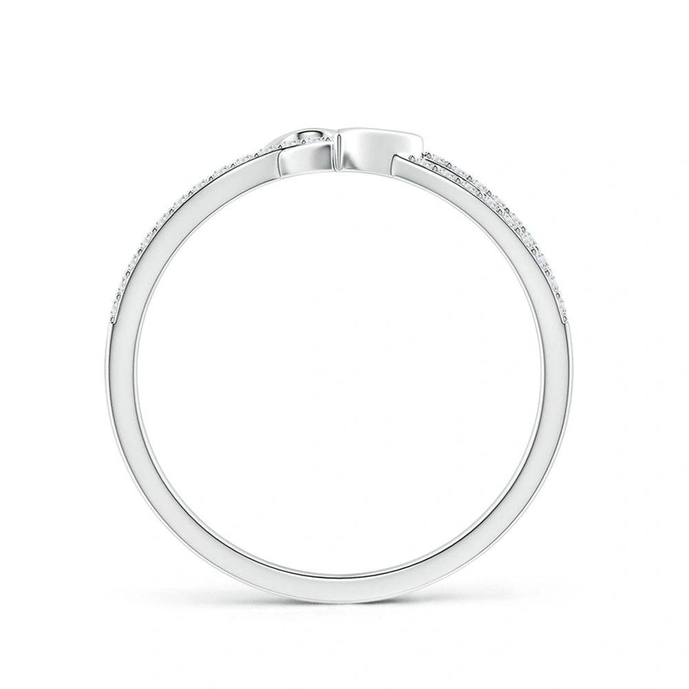 Lab Grown Diamond Infinity Heart Promise Ring - 14K White Gold Engagement Ring for Women, Ethical & Affordable - Perfect for Anniversaries, Proposals & Romantic Gifts