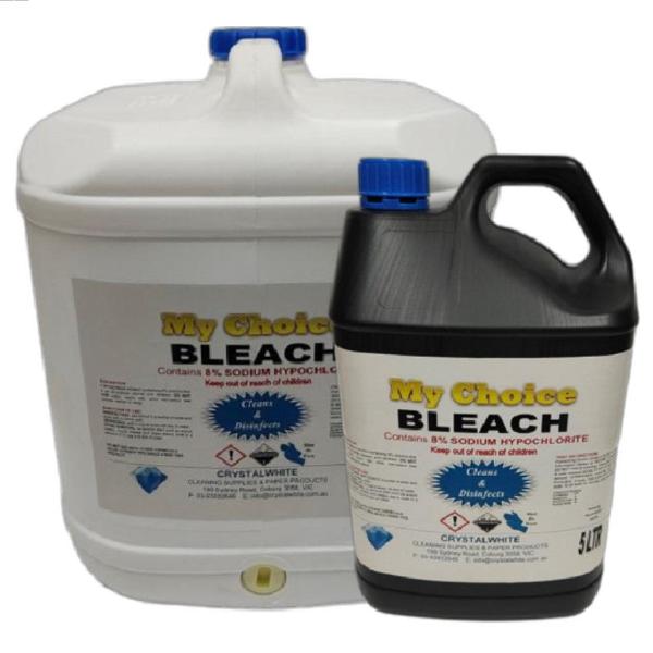 8% Liquid Chlorine Bleach - Powerful Whitener & Stain Remover for Laundry, Disinfection & Household Cleaning | Pool Maintenance & Sanitizing Solution
