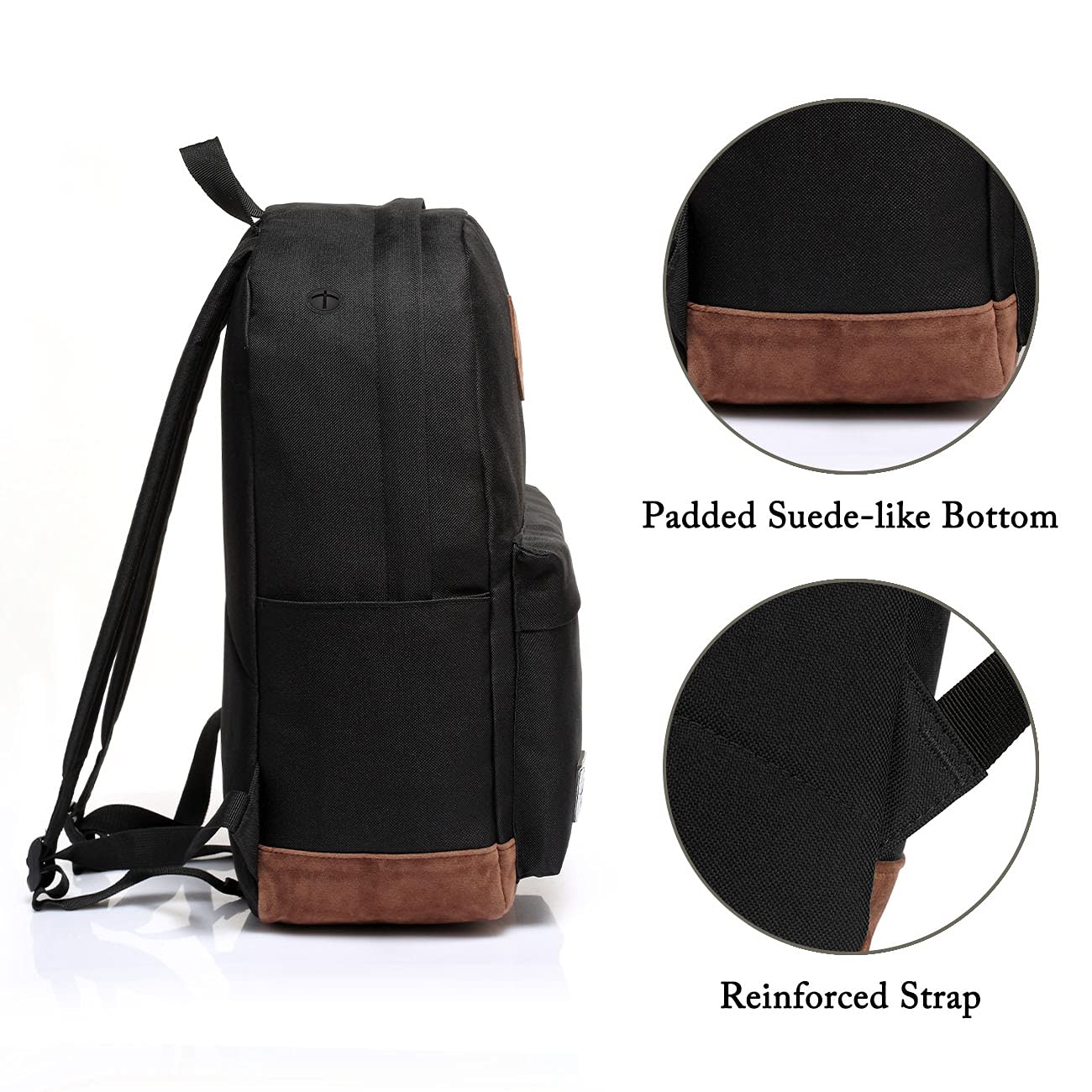 VASCHY Waterproof Lightweight Travel Backpack for Men & Women - Durable Casual Daypack for School, Work, Hiking & Outdoor Adventures