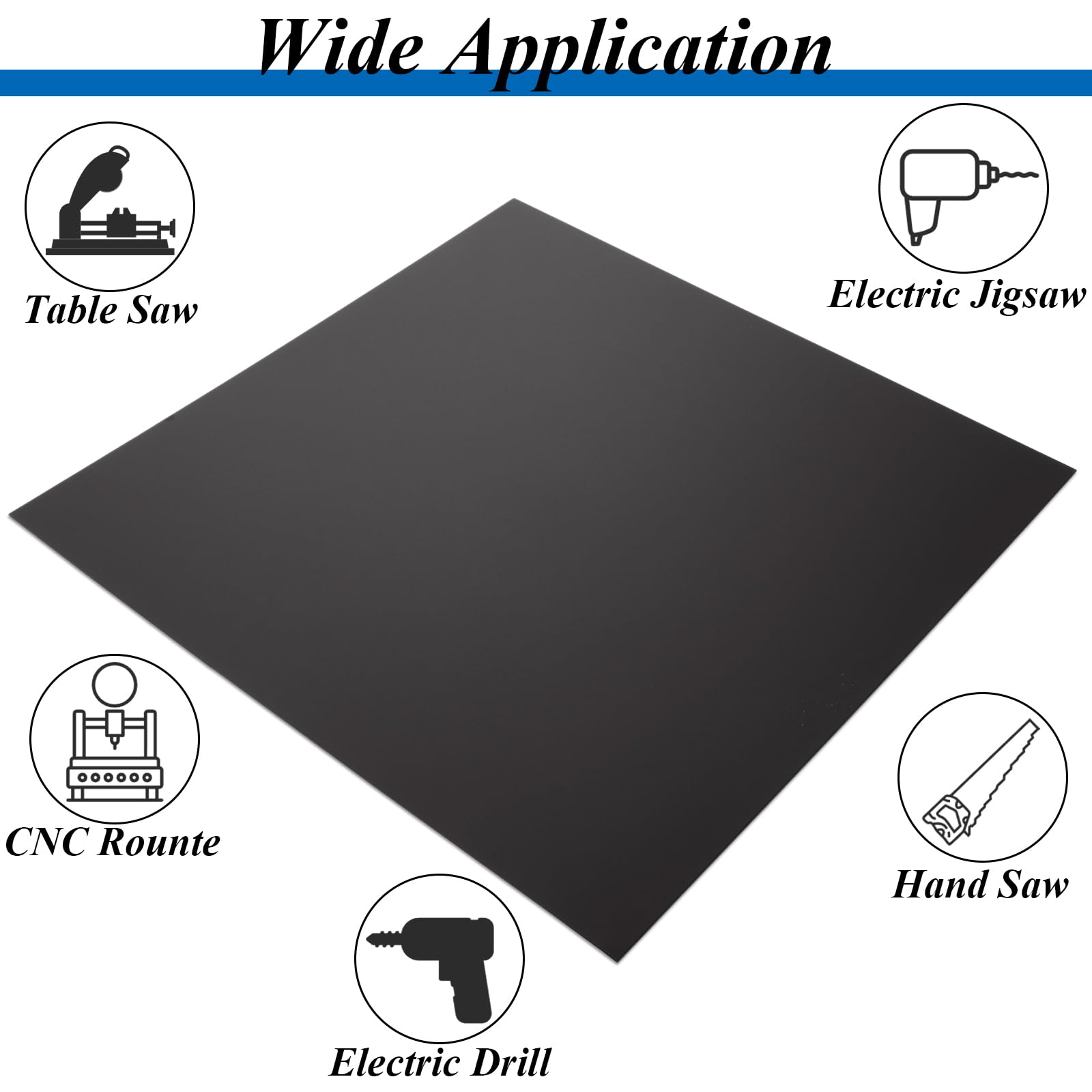 4PCS 12x12 Inch Anodized Aluminum Sheets (0.8mm/0.04