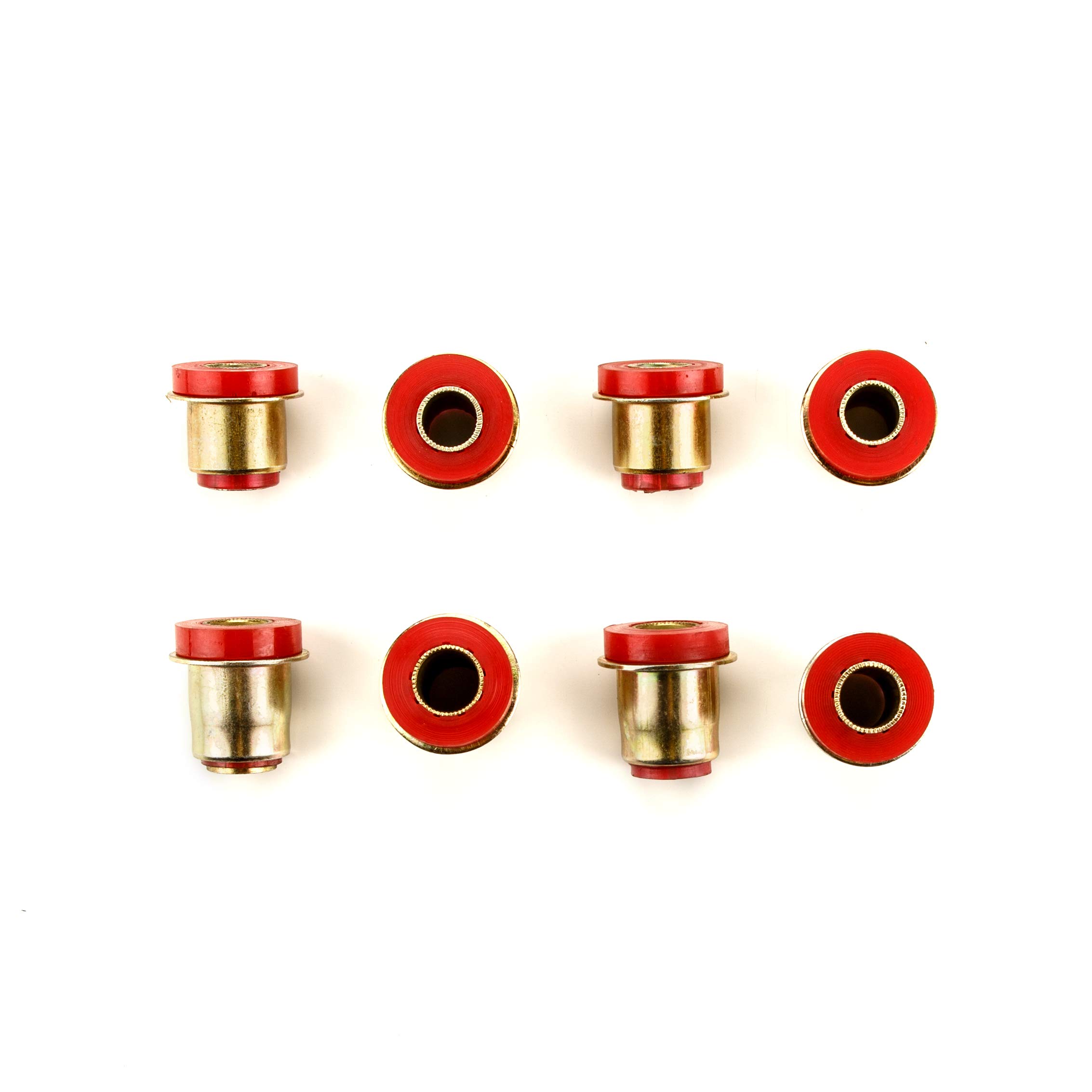 High-Performance Red Polyurethane Suspension Rebuild Kit for Chevrolet Corvette - 22-Piece Set with OEM Spec Bushings & Components | Front End Replacement Parts for Smooth Ride & Enhanced Handling
