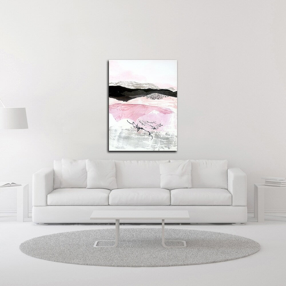 Black Mountain by Jan Sullivan Fowler - Premium Canvas Art Print, Framed & Ready to Hang - Perfect for Living Room, Bedroom or Office Wall Decor