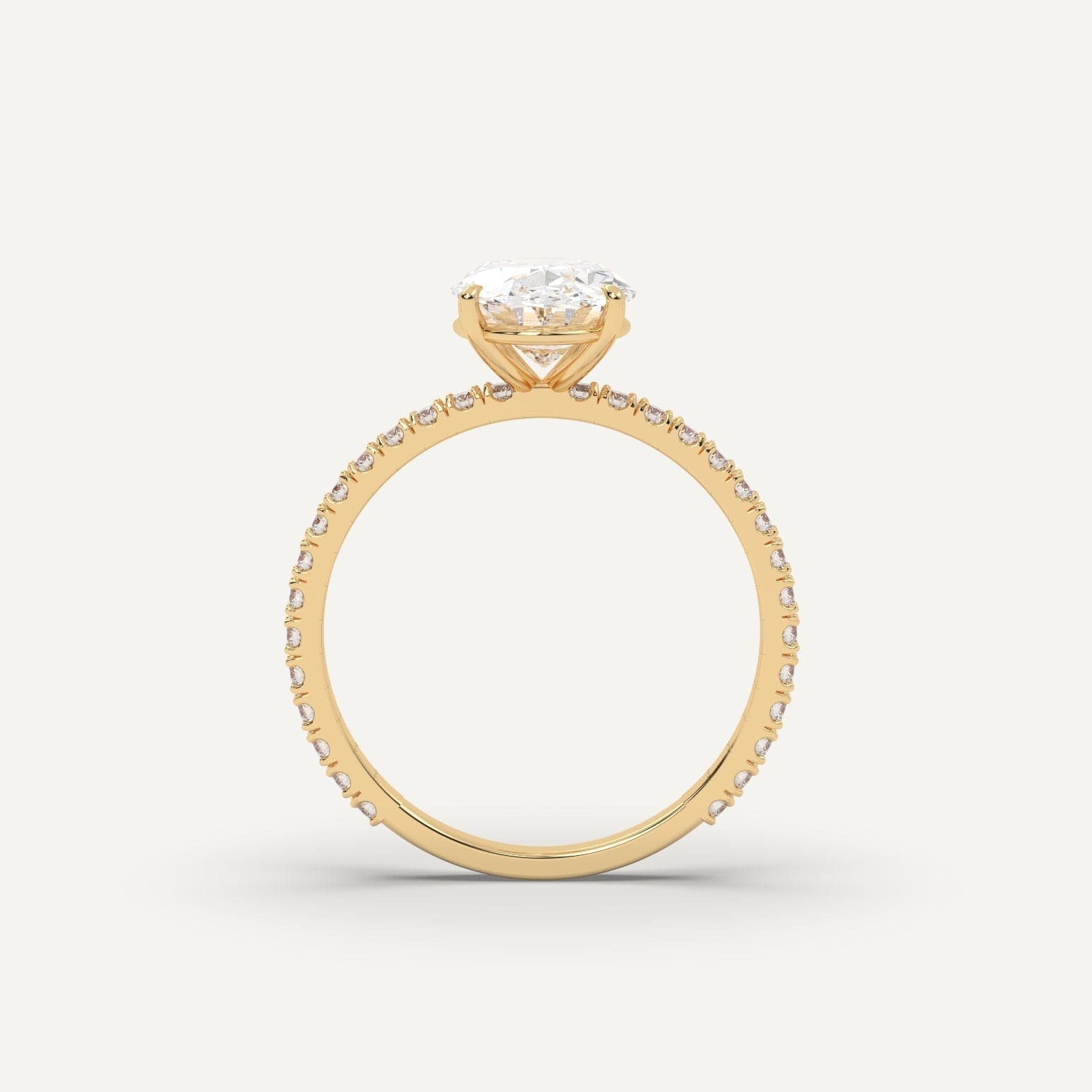 2 Carat Oval Cut Diamond Engagement Ring for Women - 14K White Gold Solitaire Wedding Band - Perfect for Proposals, Anniversaries & Special Occasions