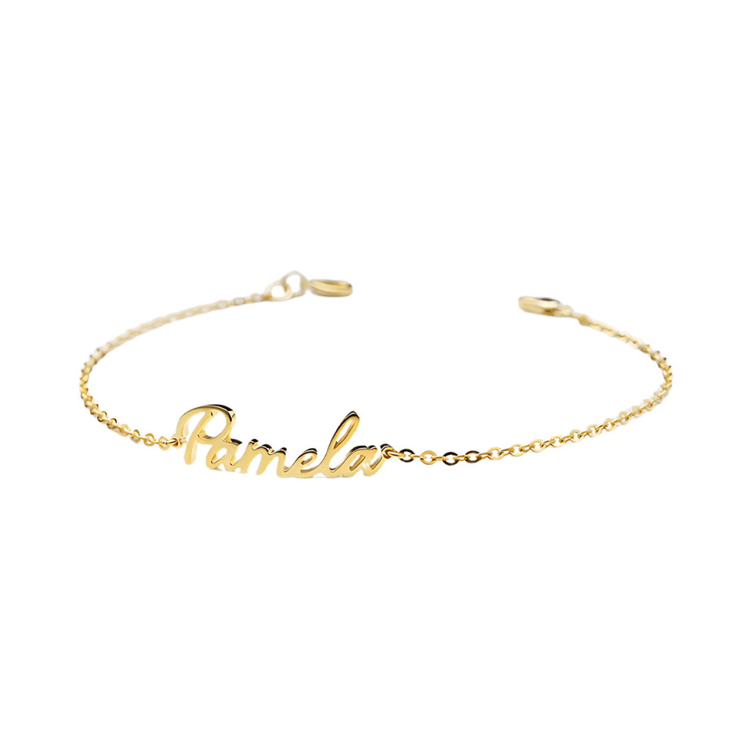 14K Gold Plated Custom Name Anklet Chain - Personalized Adjustable Ankle Bracelet for Women | CXT22 | Perfect for Gifts, Beach Wear & Everyday Fashion