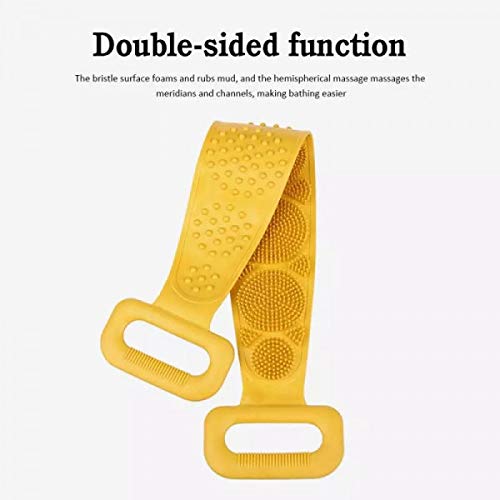 Exfoliating Silicone Body Scrubber Belt - Dual-Sided Shower Scrubber for Deep Cleansing, Dead Skin Removal & Spa Experience | Perfect for Bath, Shower & Exfoliation Routine