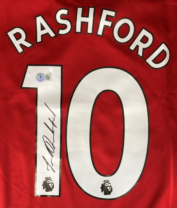 Marcus Rashford Signed Manchester United Adidas Soccer Jersey - Authentic Autographed Football Shirt - Perfect for Fans, Collectors & Sports Memorabilia Enthusiasts - Great for Display, Gifts & Special Occasions