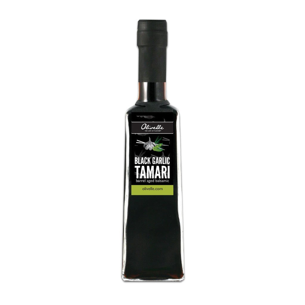 Organic Black Garlic Tamari Soy Balsamic Vinegar - Gluten-Free, Vegan, Non-GMO Gourmet Dressing - Perfect for Salads, Marinades & Asian Cuisine