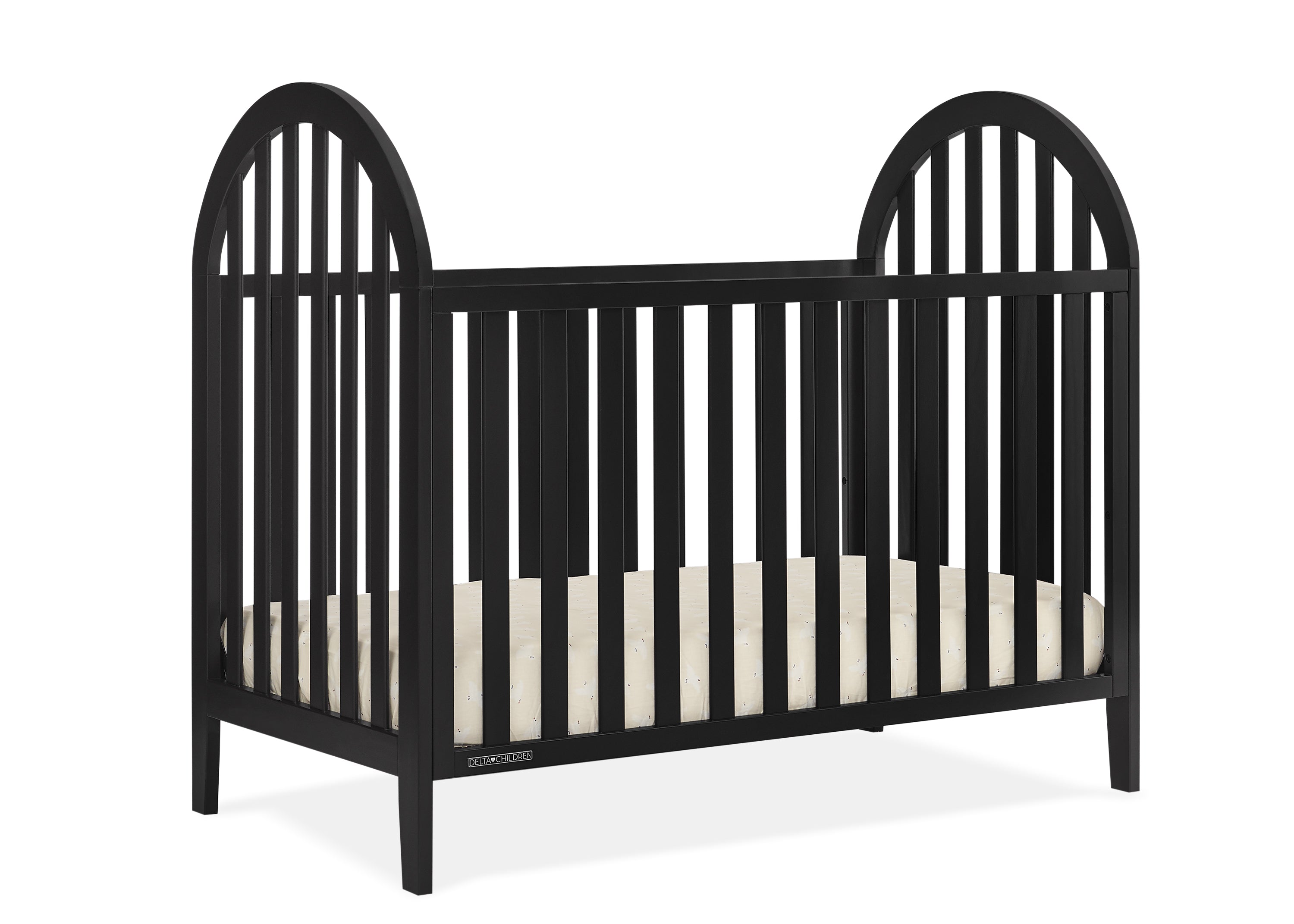 Milano 4-in-1 Convertible Baby Crib - Toddler Bed, Daybed & Full-Size Bed - Nursery Furniture for Boys & Girls - Perfect for Newborn to Teen Years