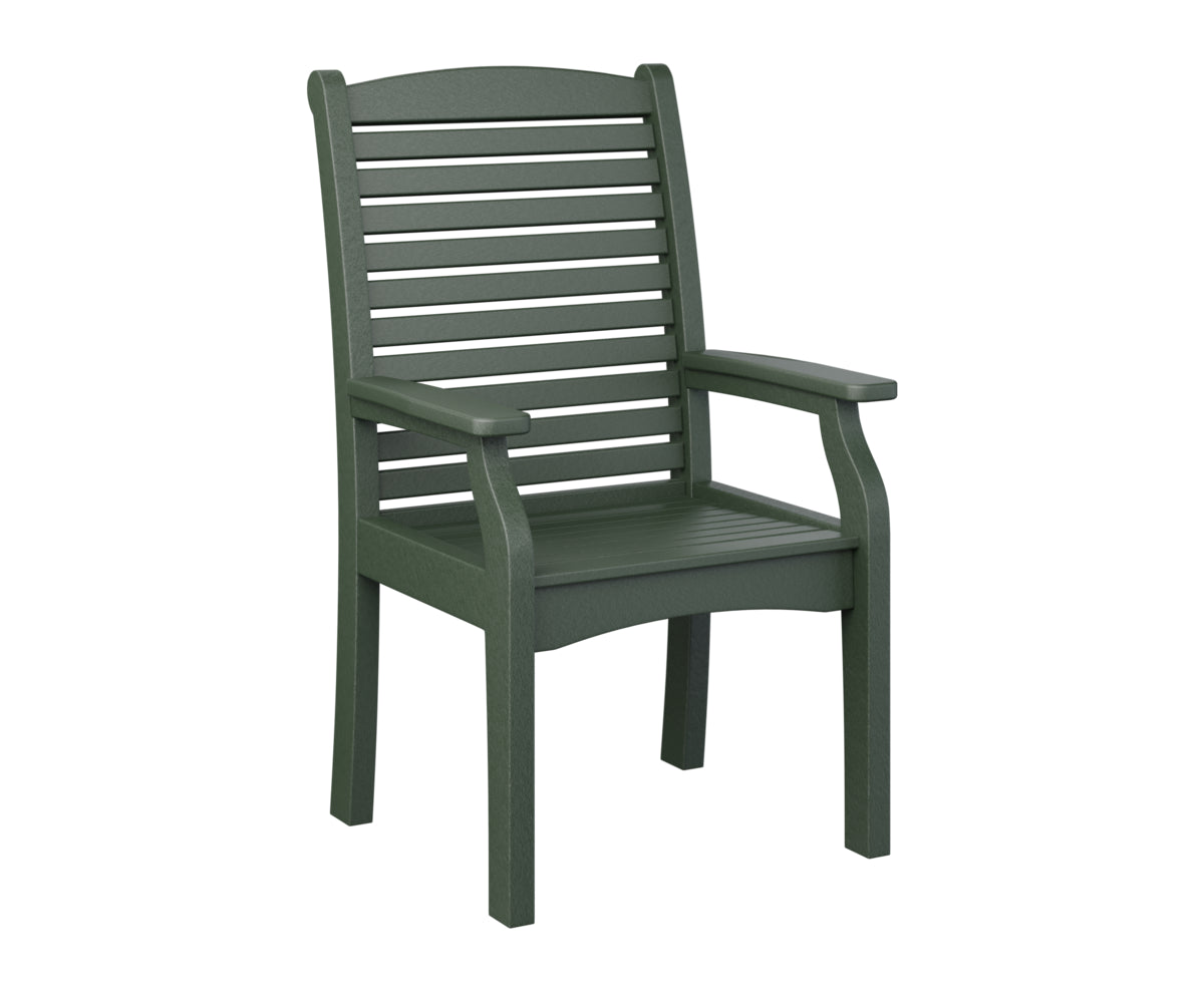 Berlin Gardens Classic Terrace Dining Chair - Weather-Resistant Outdoor Patio Furniture for Garden, Deck, and Poolside Use