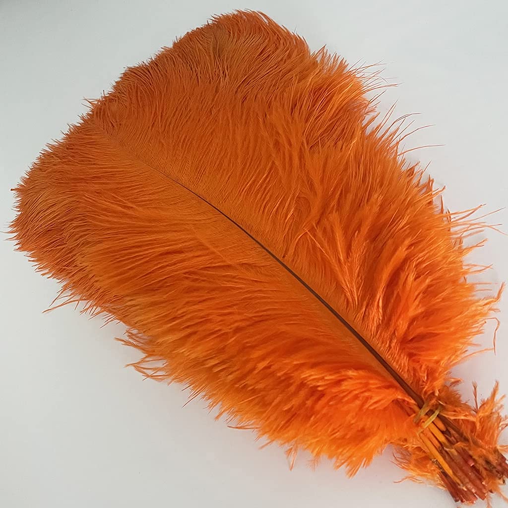 LONDGEN 5pcs Ostrich Feathers 16-18inch for Wedding Decor & Party Centerpieces