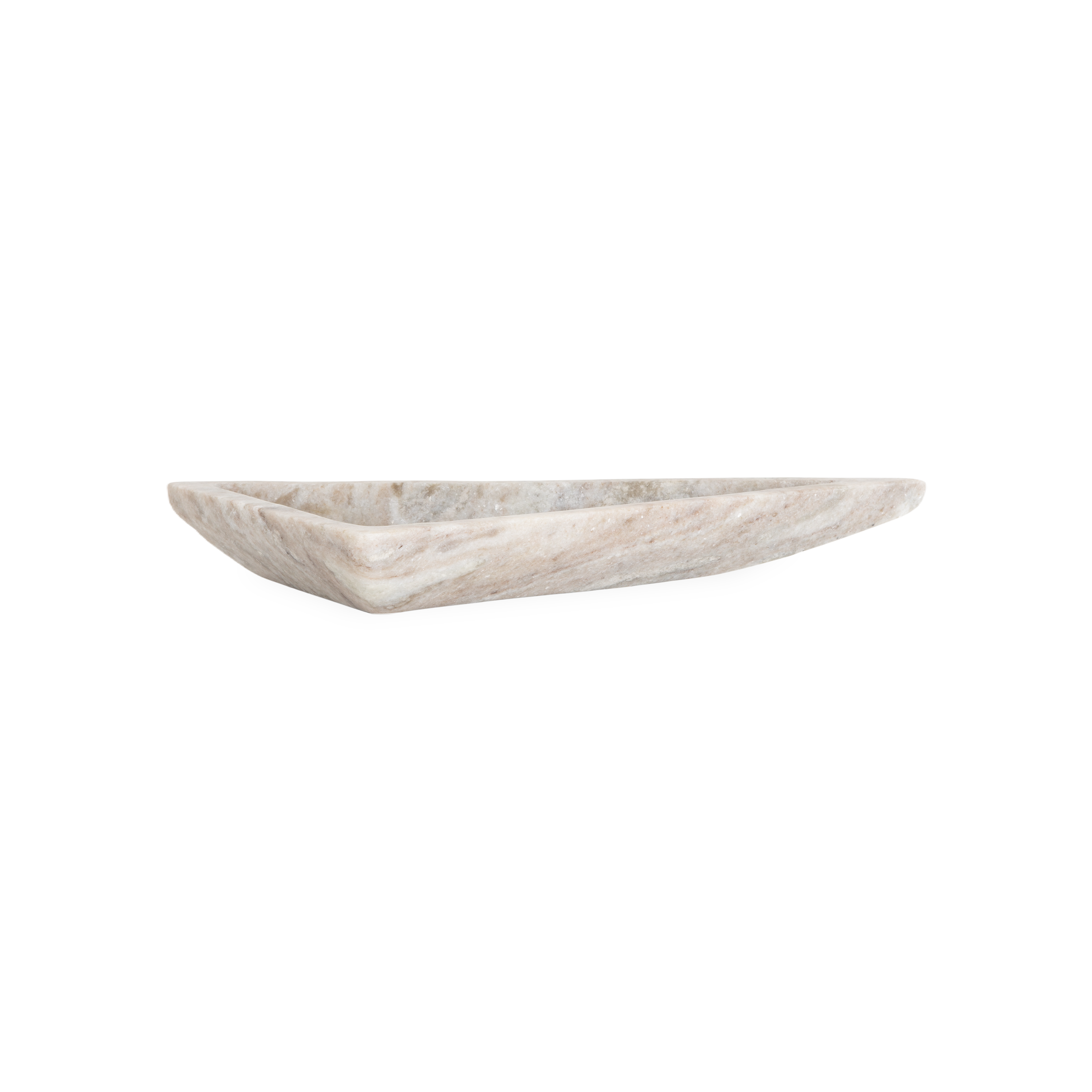 Elegant Marble Triangle Dish - Premium Stone Serving Tray for Jewelry, Keys & Decor | Perfect for Home, Office & Wedding Gift