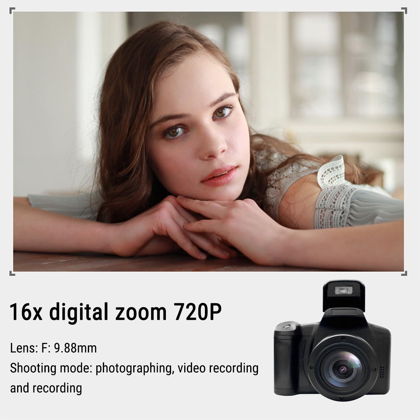 16X Digital Zoom 720P HD Digital Camera with 2.4