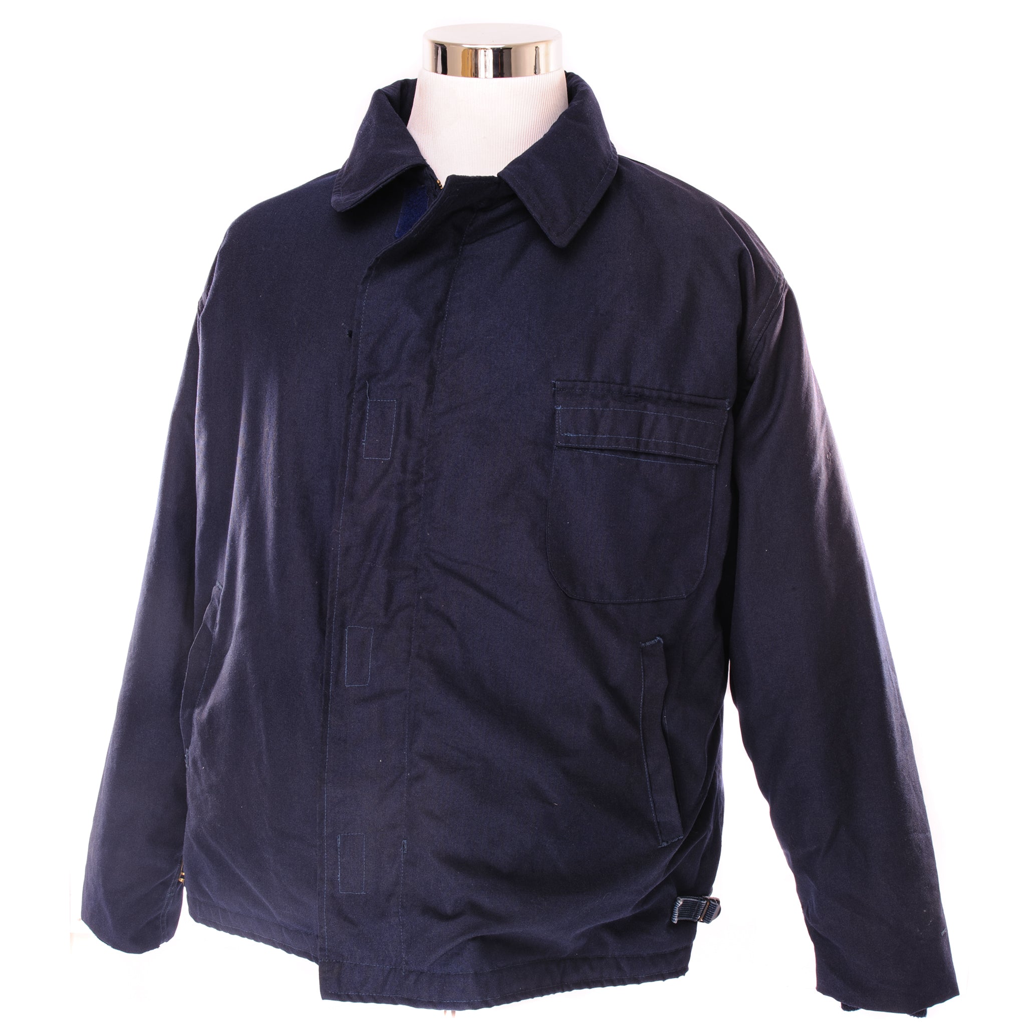 Vintage US Navy A-2 Deck Jacket 1996 - XL Size - Authentic Stenciled Design - Military Outerwear for Men - Perfect for Outdoor Adventures & Vintage Fashion Collectors