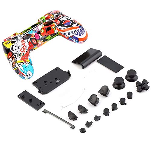 PS4 Controller Shell Replacement Kit - Skeleton Design Gamepad Housing with Buttons for DIY Repair & Customization | Perfect for Gaming Enthusiasts & Modders