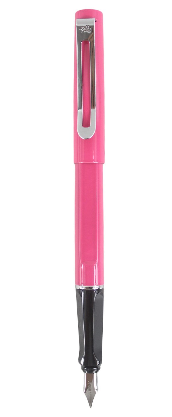 Classic Plastic Fountain Pen - Vibrant Colors, Elegant Gift Box with Rose - Perfect for Writing, Calligraphy, and Thoughtful Gifts